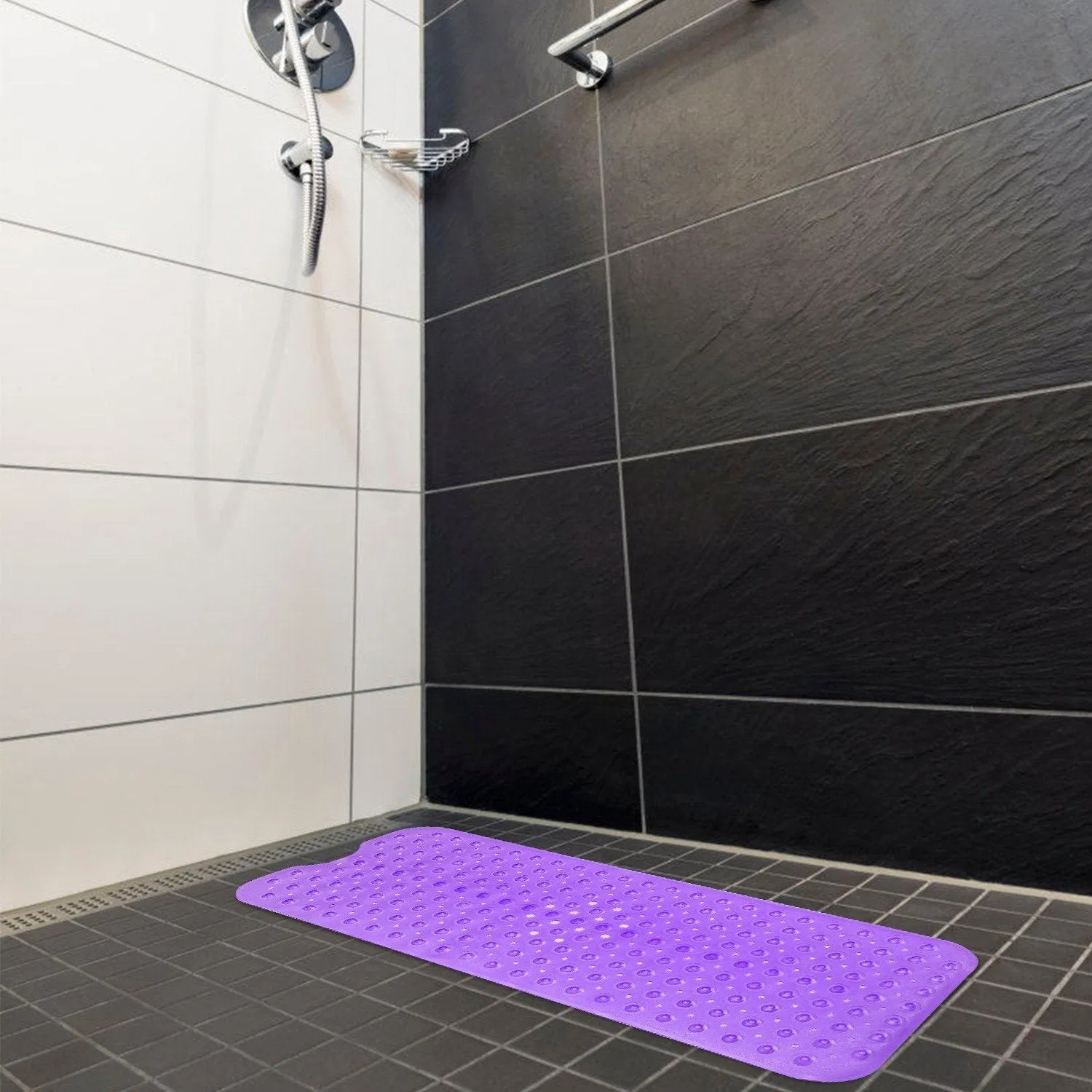 Non Slip Shower Mat Massage Anti-Bacterial with Suction Cups