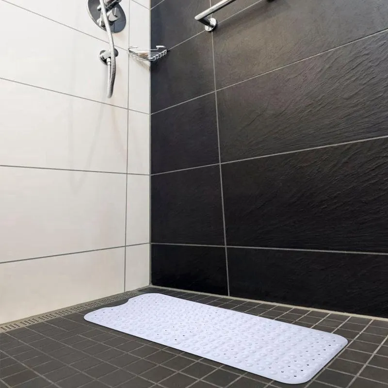 Non Slip Shower Mat Massage Anti-Bacterial with Suction Cups