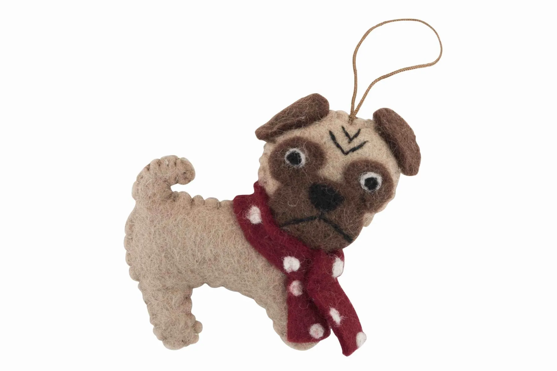 Pashom Christmas pug decoration