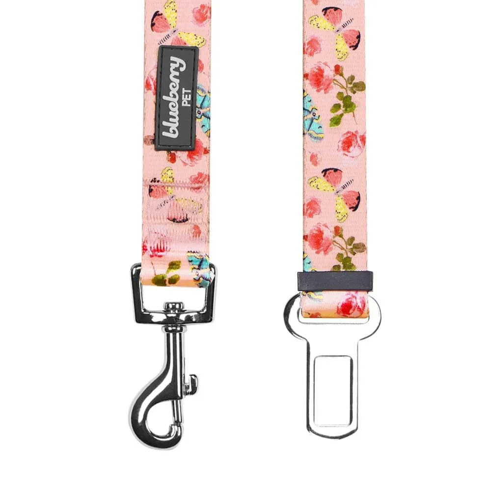 Petal Paws Floral Dog Seat Belt Tether for Safe Travels