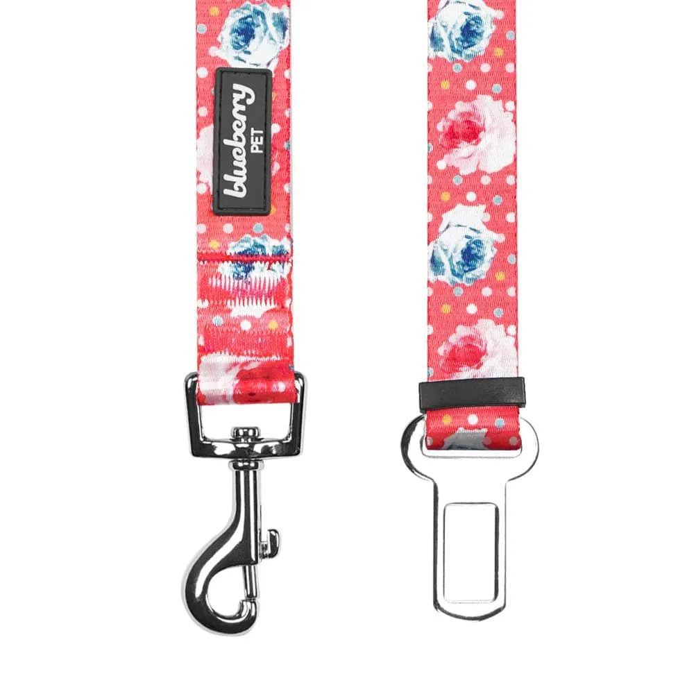 Petal Paws Floral Dog Seat Belt Tether for Safe Travels