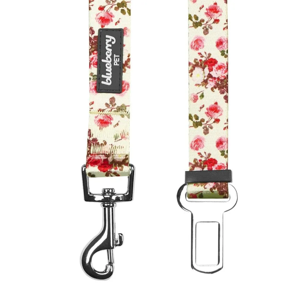 Petal Paws Floral Dog Seat Belt Tether for Safe Travels