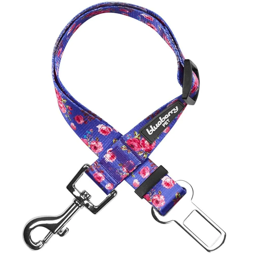 Petal Paws Floral Dog Seat Belt Tether for Safe Travels