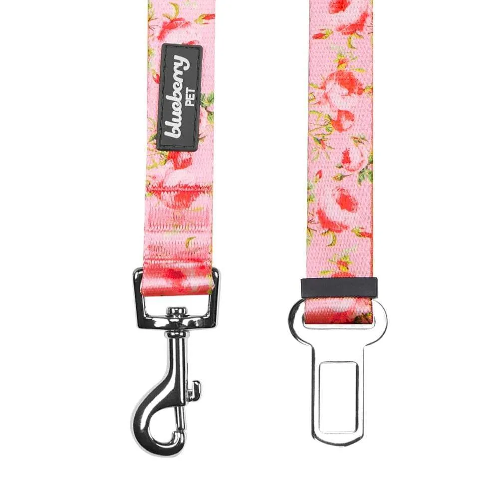 Petal Paws Floral Dog Seat Belt Tether for Safe Travels