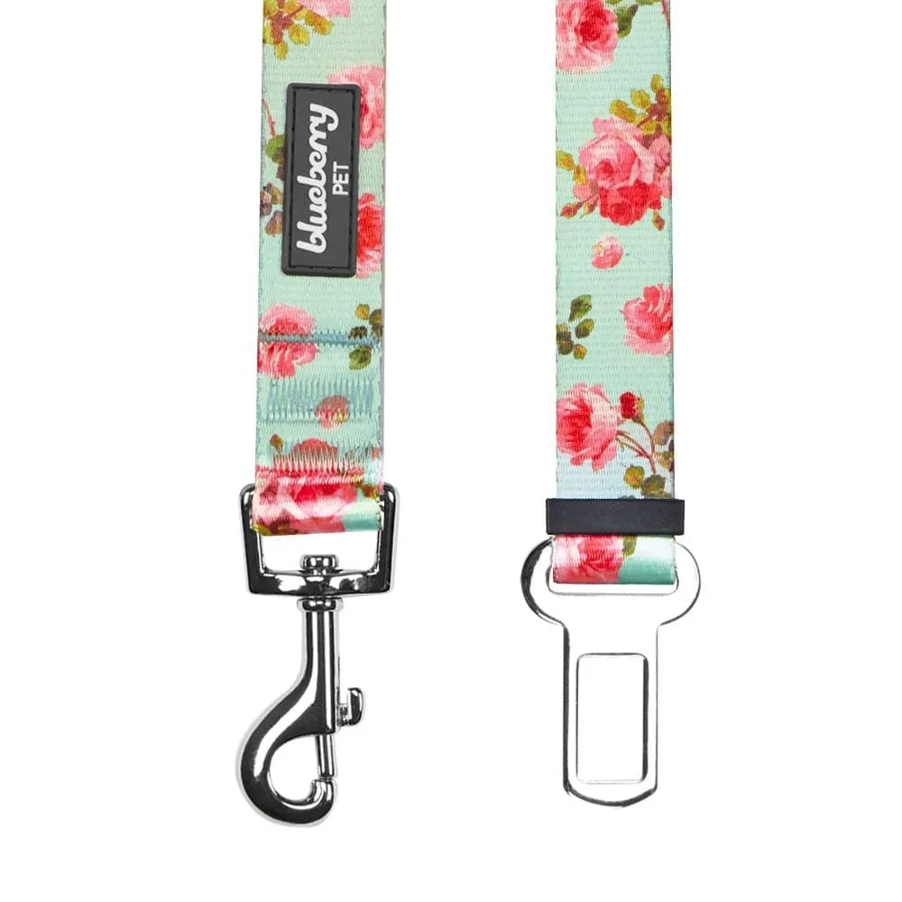 Petal Paws Floral Dog Seat Belt Tether for Safe Travels