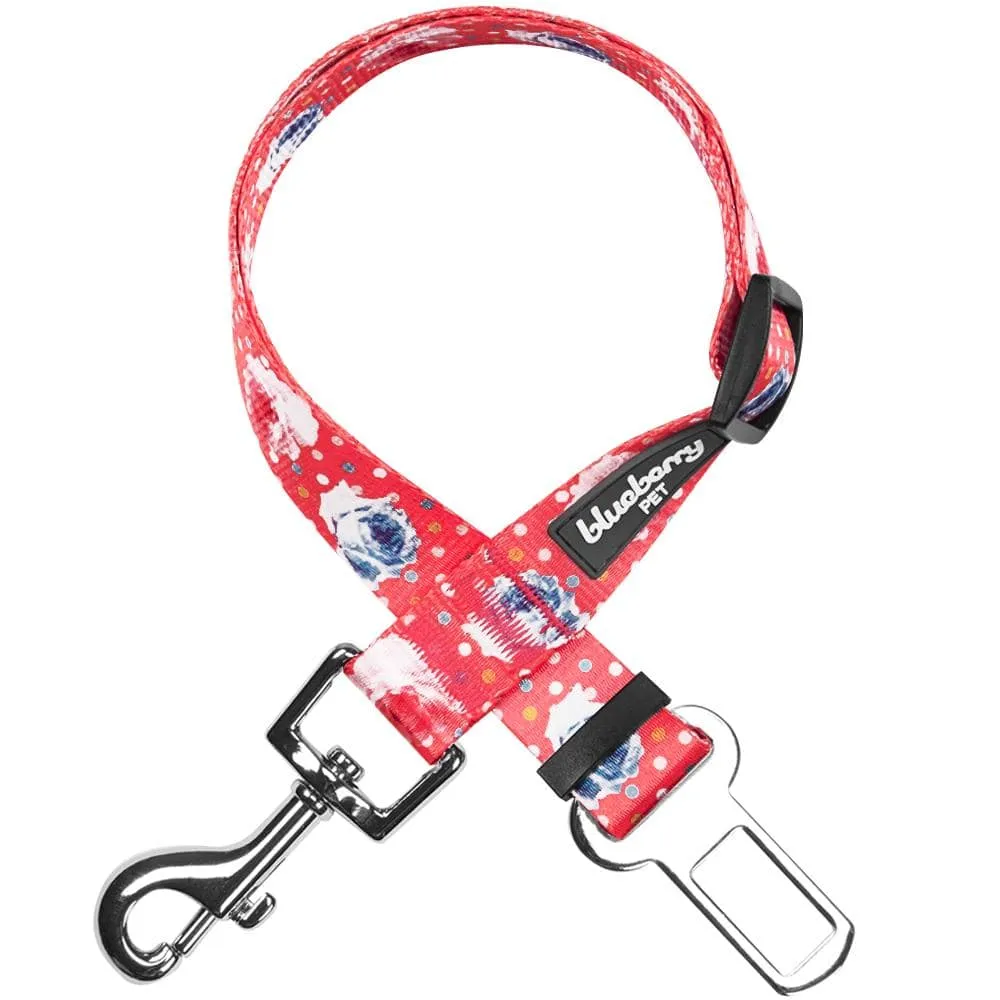 Petal Paws Floral Dog Seat Belt Tether for Safe Travels