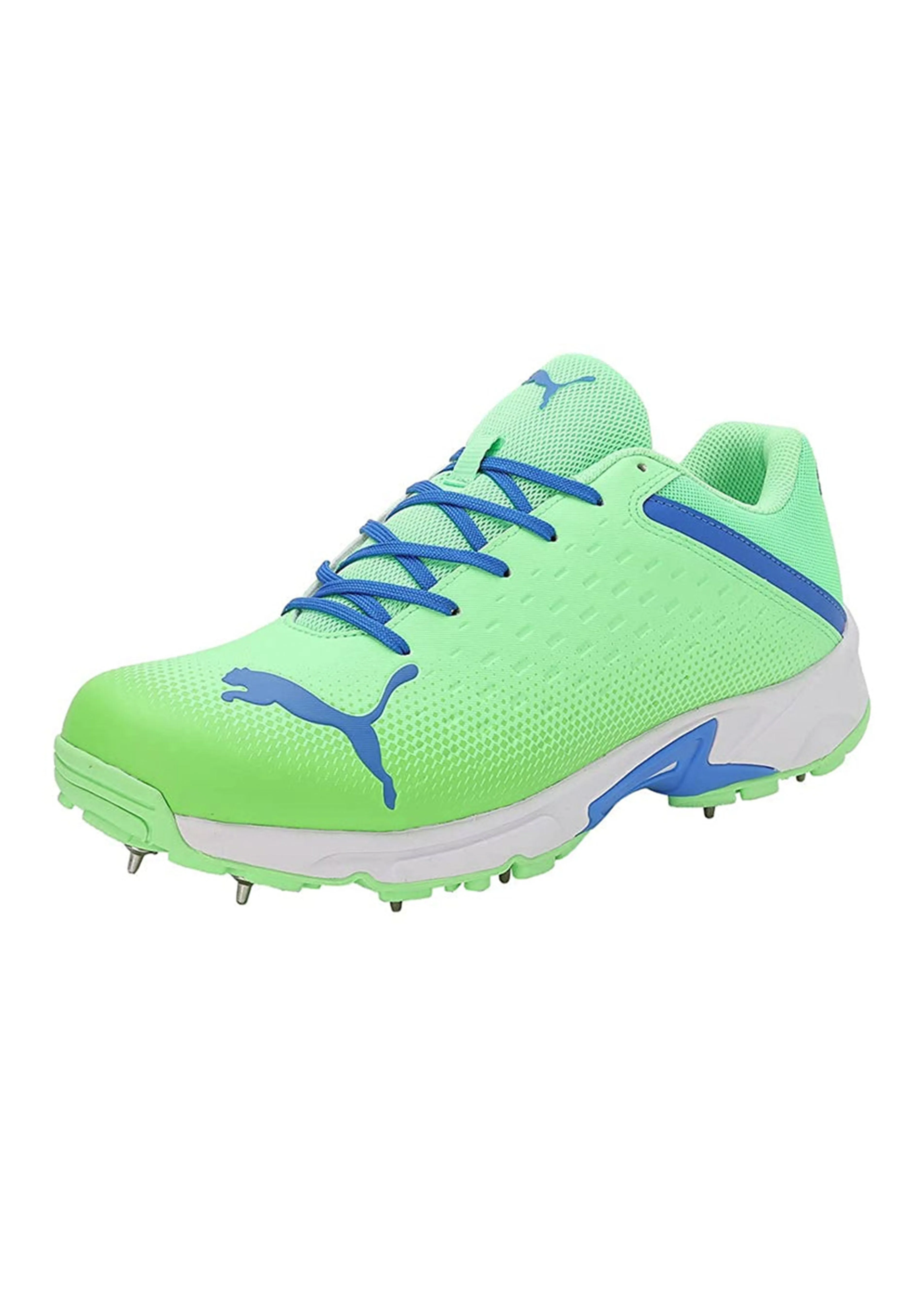 PUMA SPIKE 22.2 MEN'S CRICKET SHOES - ELEKTRO GREEN & BLUEMAZING