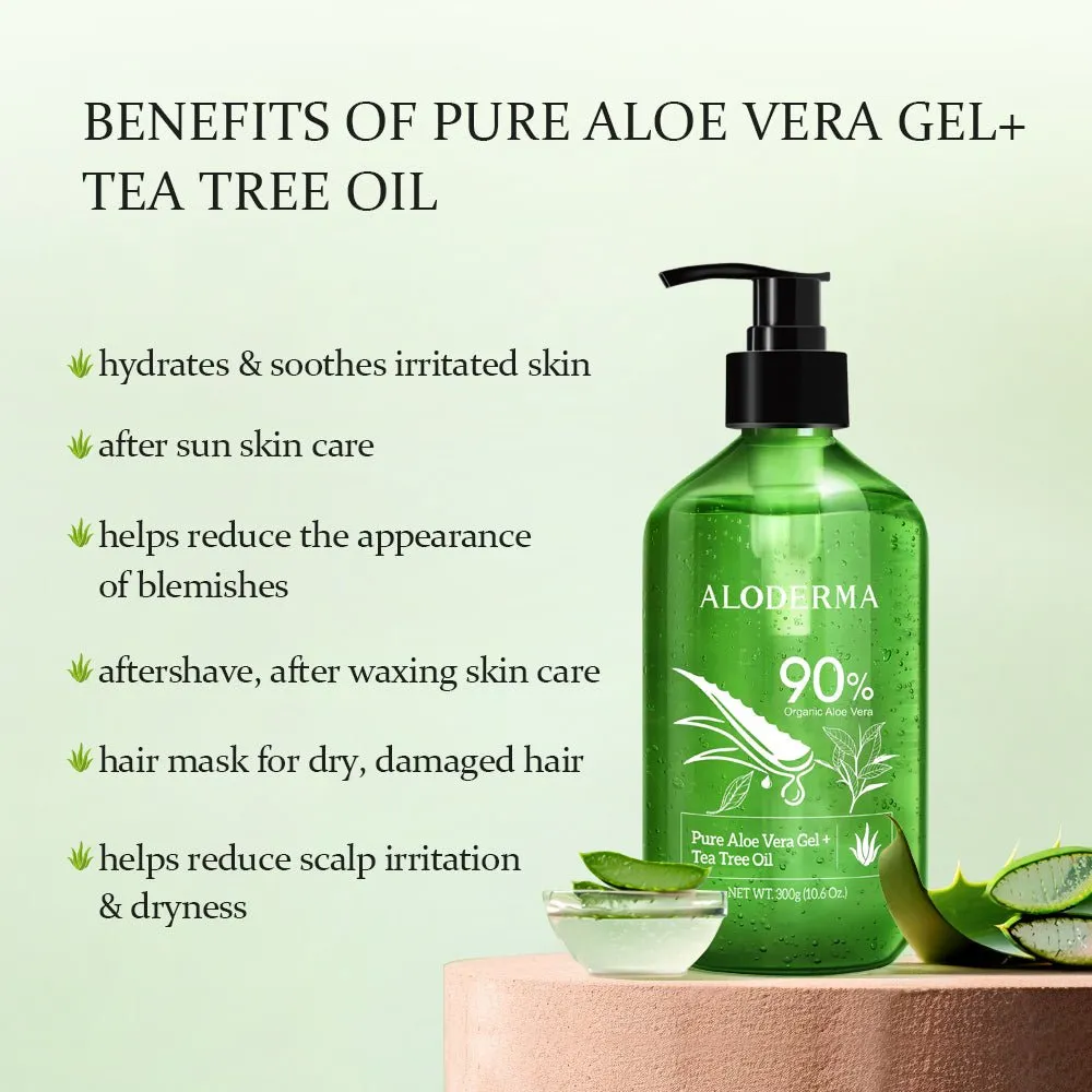 Pure Aloe Vera Gel   Tea Tree Oil