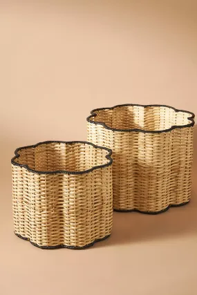 Rattan Laundry Basket | wicker basket with lid | Bamboo toy Storage basket - Anant