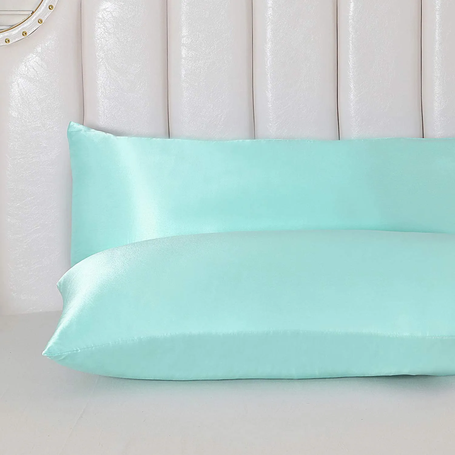 Satin Pillowcase for Hair and Skin, 2 pcs Silky Pillowcases with Envelop Closure