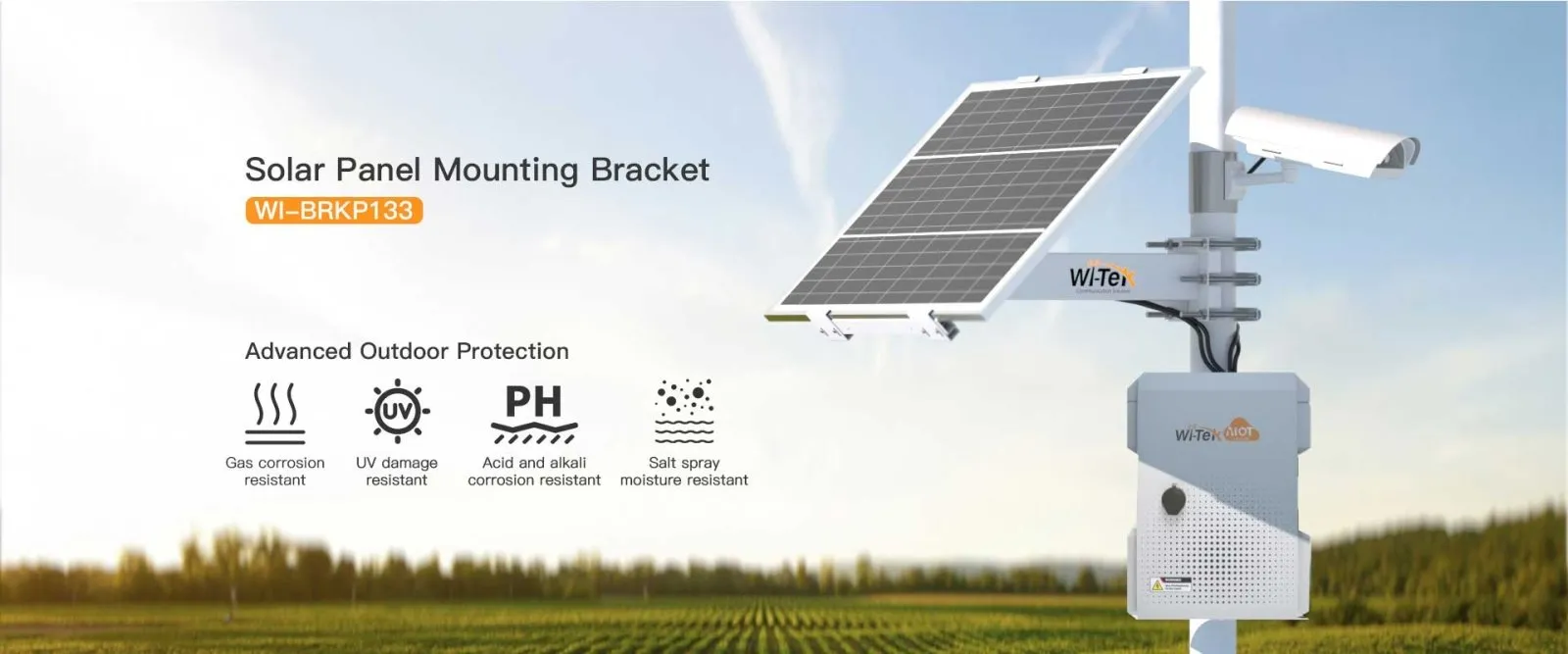 Solar Panel Pole Mount, 540~900mm Adjustable Width