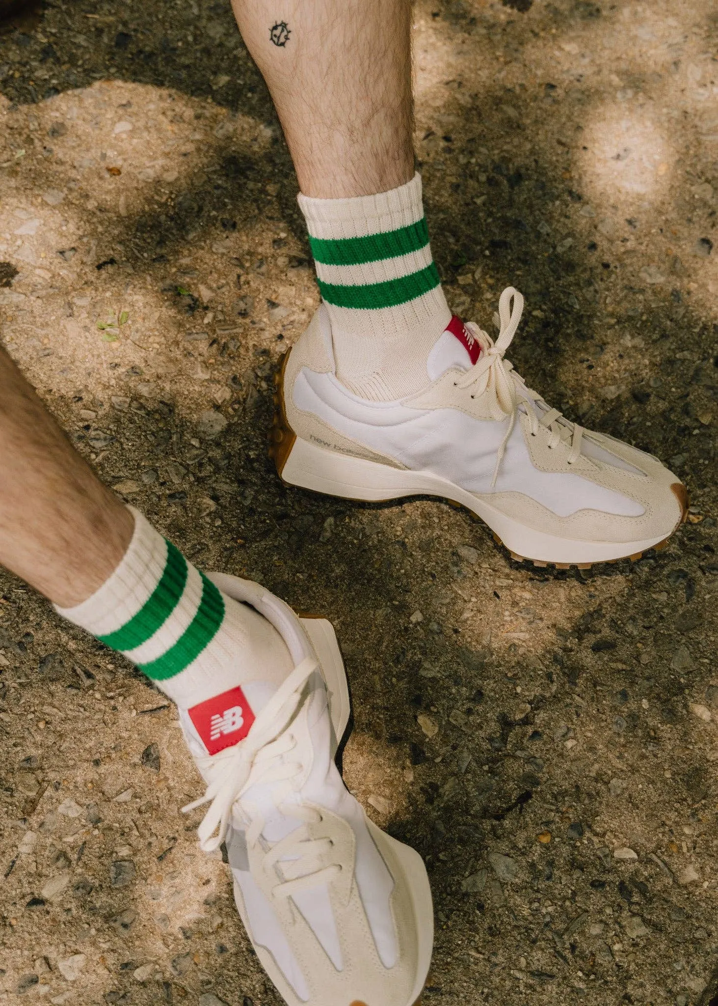 THE MONO STRIPE QUARTER CREW SOCK