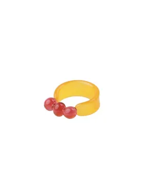 Three Sphere Ring, Assorted Colours