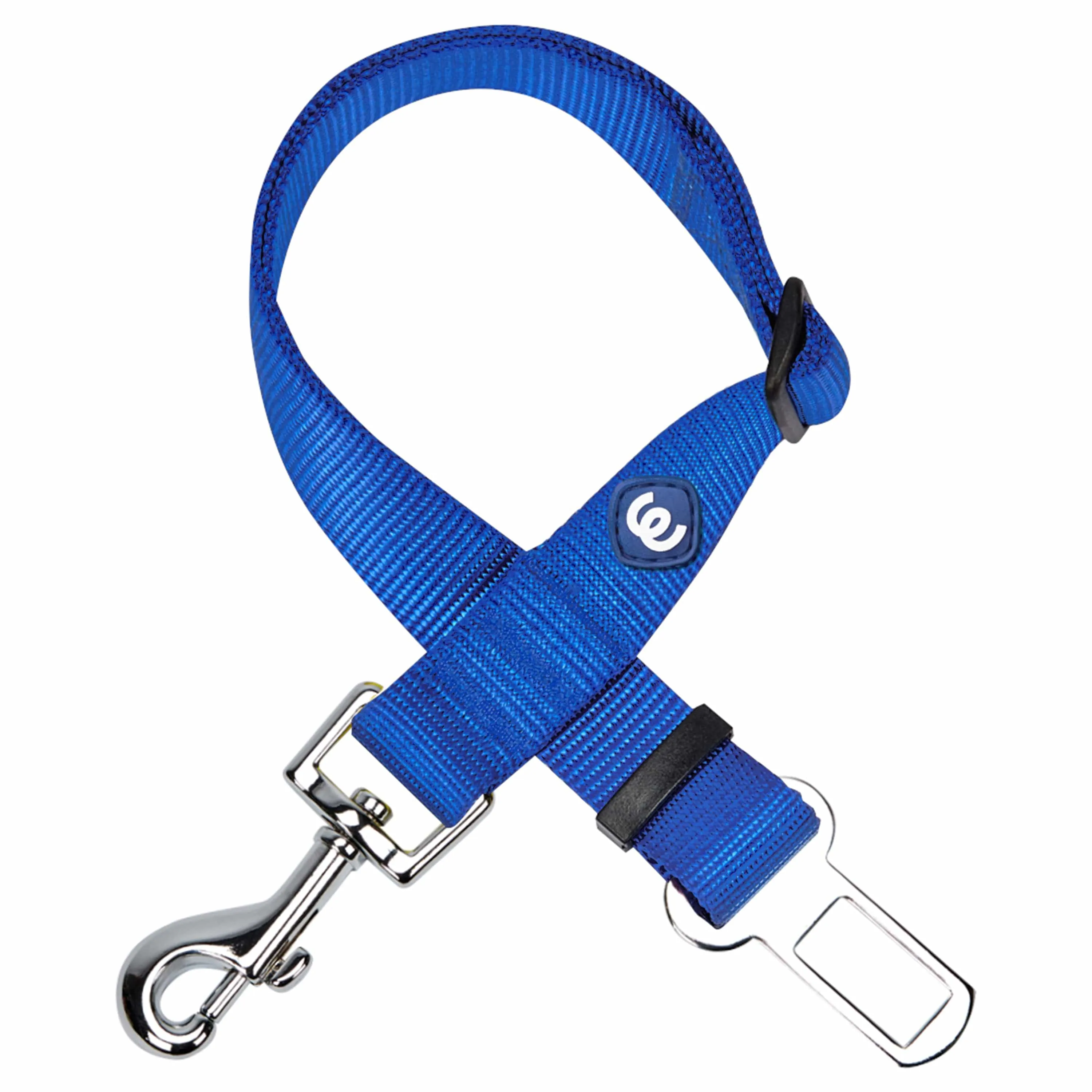 Universal Nylon Adjustable Safety Dog Seat Belt for Puppy S M L Boy Girl Dogs, Blue