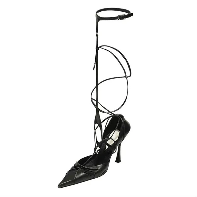 Versatile Buckle High Heel Shoes