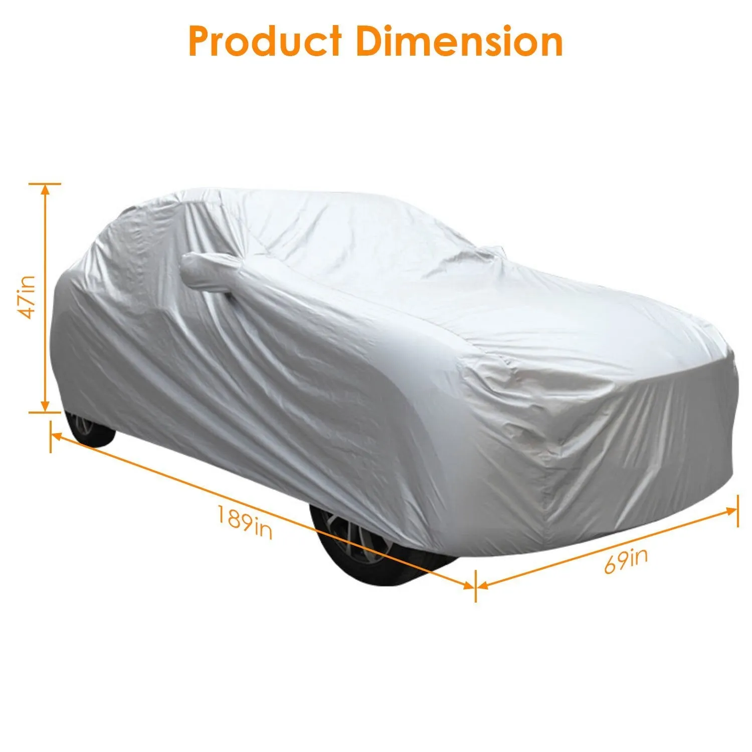 Weather UV Outdoor Full Cover For Sedans Up To 185"